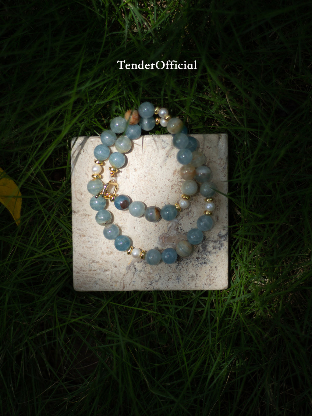 Azure Isle｜necklace Pearl&Blue Calcite
