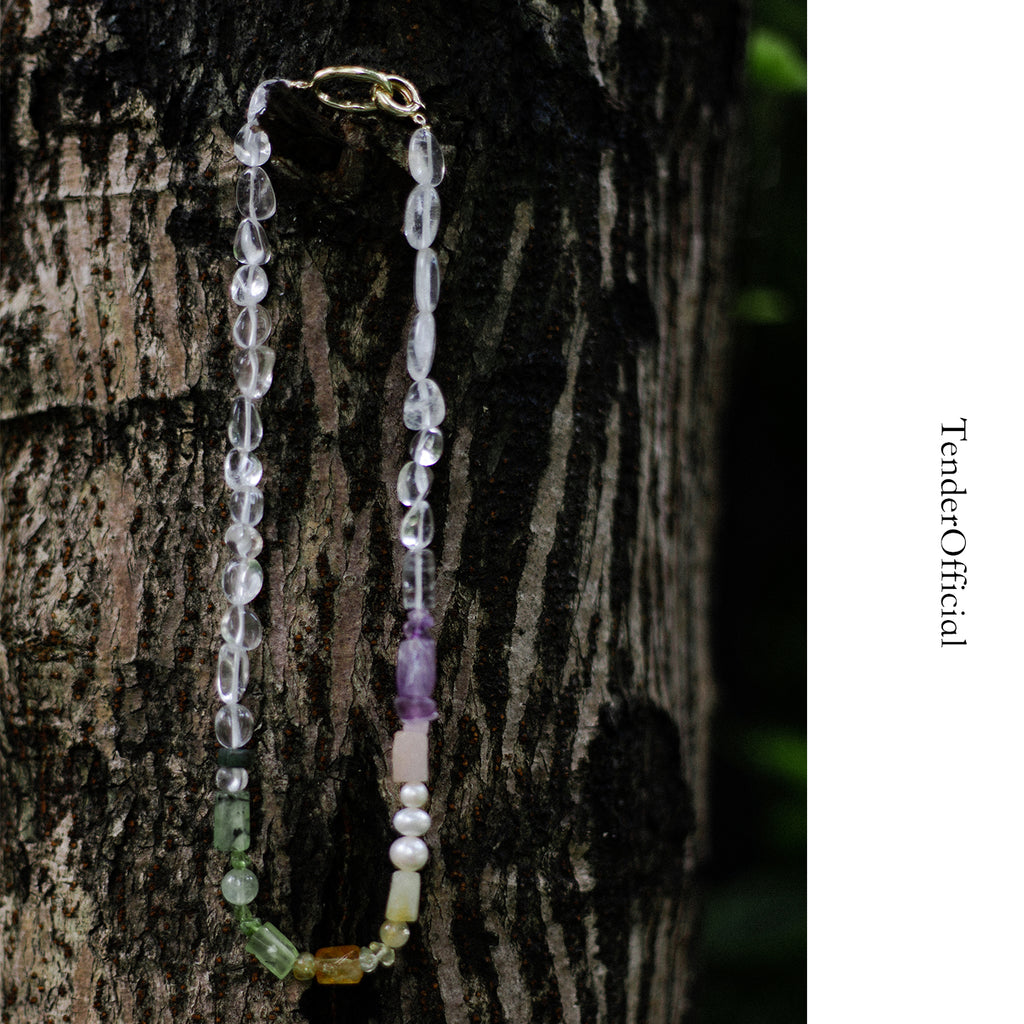 Rainbow Candy Gemstone Necklace
