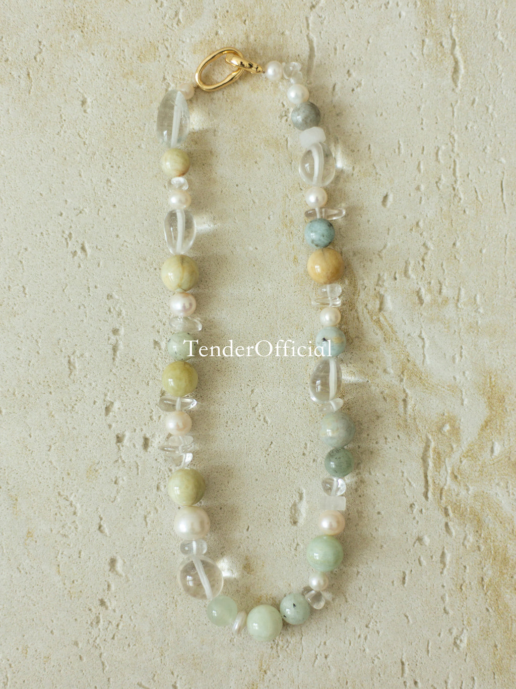Monet Summer｜Morganite & Pearl Necklace | Handmade Jewelry