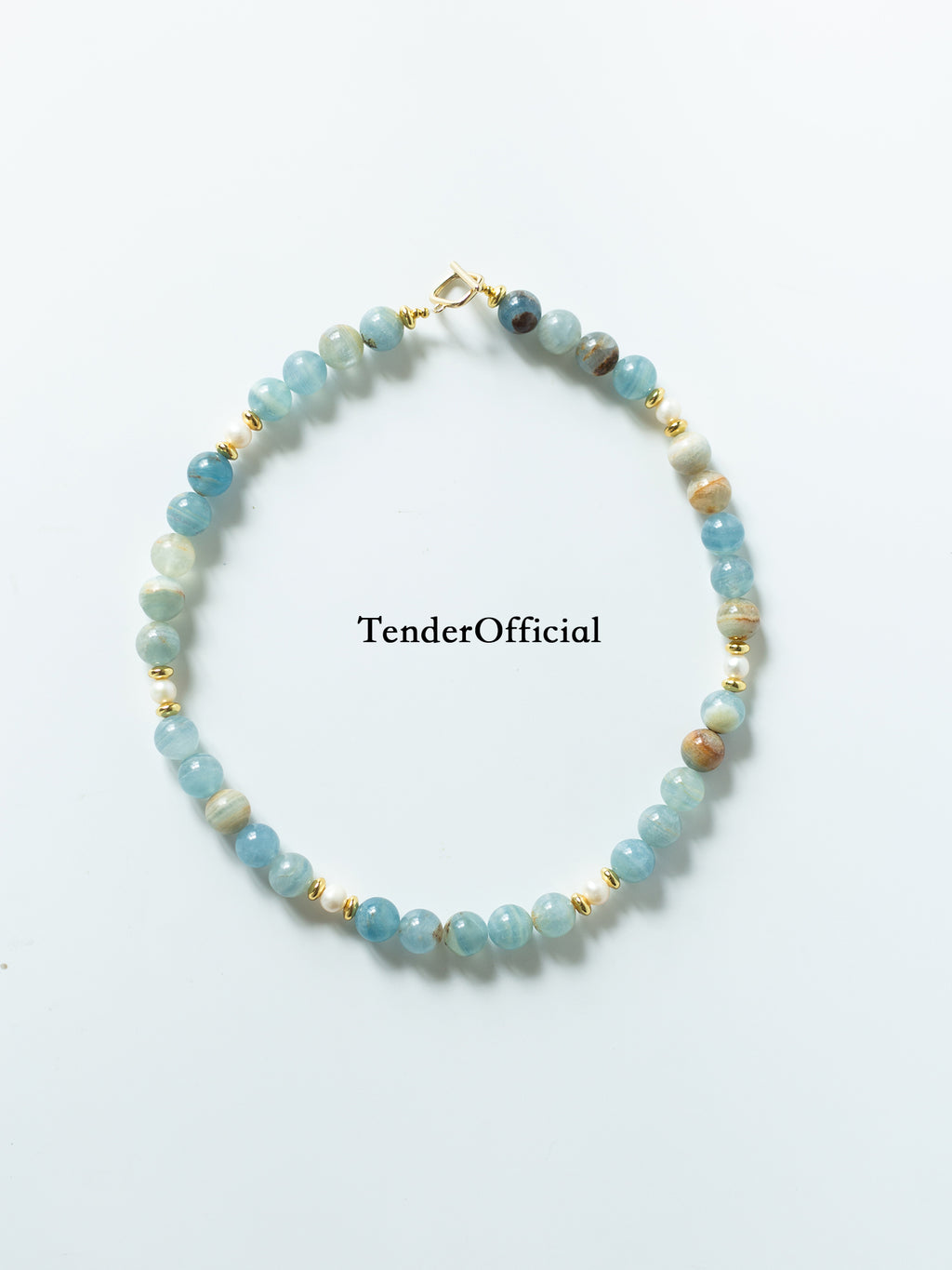 Azure Isle｜necklace Pearl&Blue Calcite