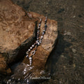 Lurelin Village Blue|Natural Stone Pearl Necklace | Unique Handmade Vacation Jewelry