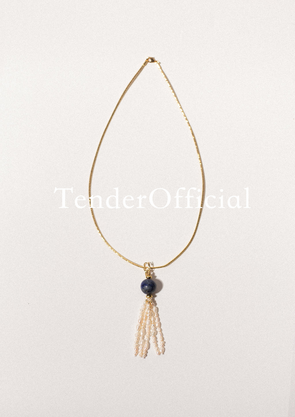Aswan Sunset｜Lapis Lazuli & Pearl Necklace