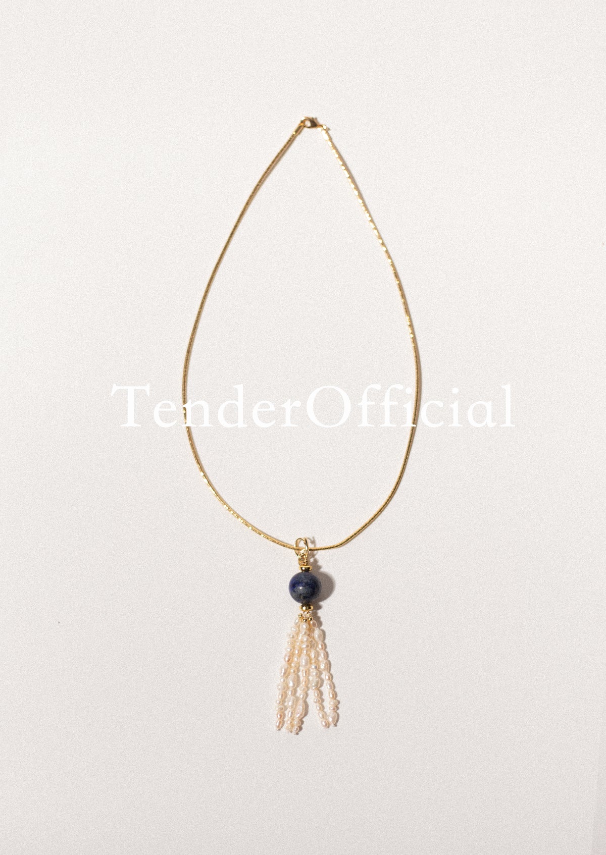 Aswan Sunset｜Lapis Lazuli & Pearl Necklace